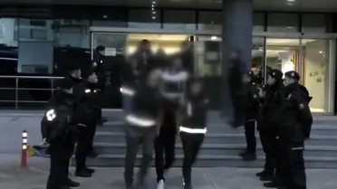 Operasyon sonrası tutuklanan şüpheliler