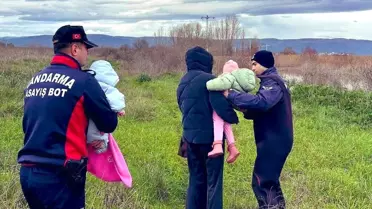 Jandarma ekibi kurtarma çalışması