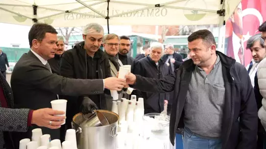 Mahallede çorba ikramı ve sohbet