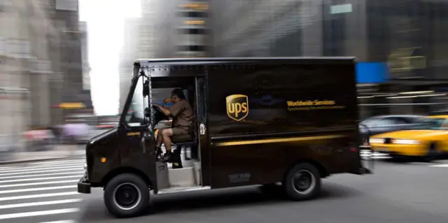 UPS tarafından taşınan Temu paketleri