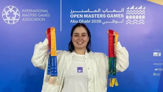 Bengisu Avcı yarış sırasında