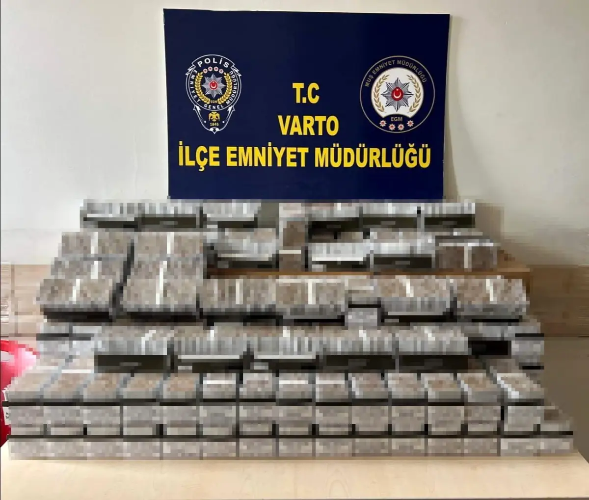 Muş’ta Kaçak Sigara Operasyonu: 1.766 Paket ve 35.320 Makaron Ele Geçirildi