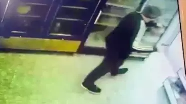 Güvenlik kamerası kaydı gösteren ekran görüntüsü