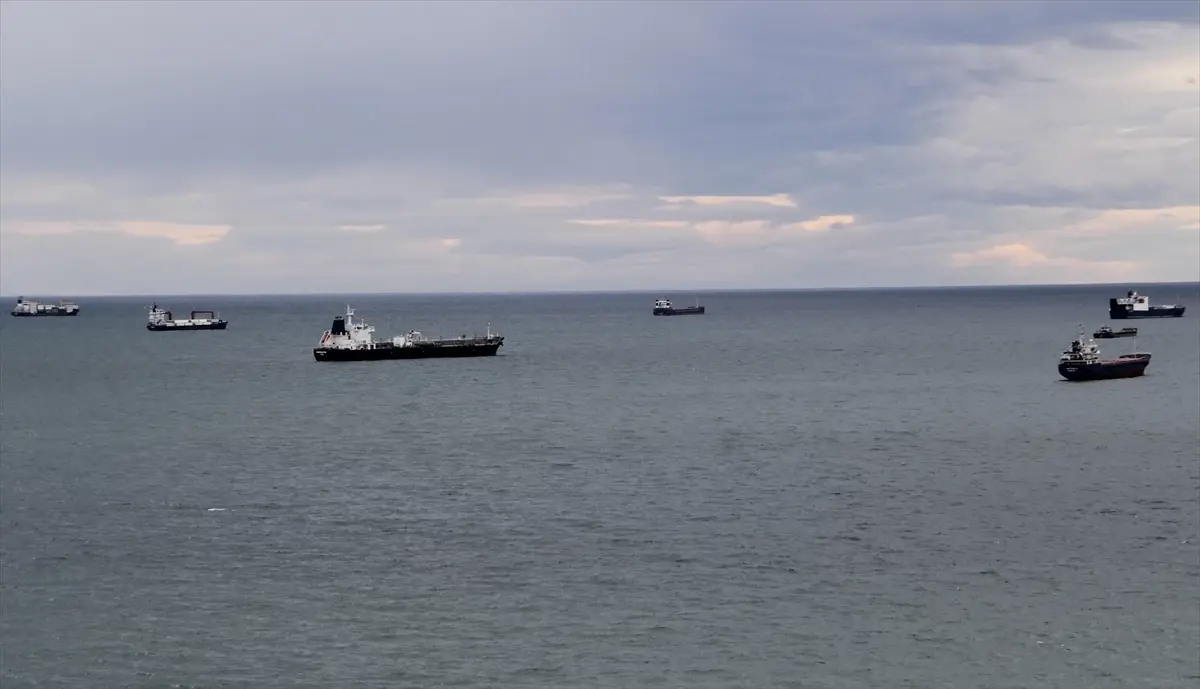 Sinop Limanında Fırtına Uyarısı: Yük Gemileri Güvenli Limana Çekildi