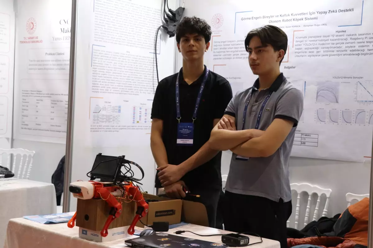 Sivas’ta Lise Öğrencileri, Görme Engellilere Yardımcı Robot Köpek Tasarladı