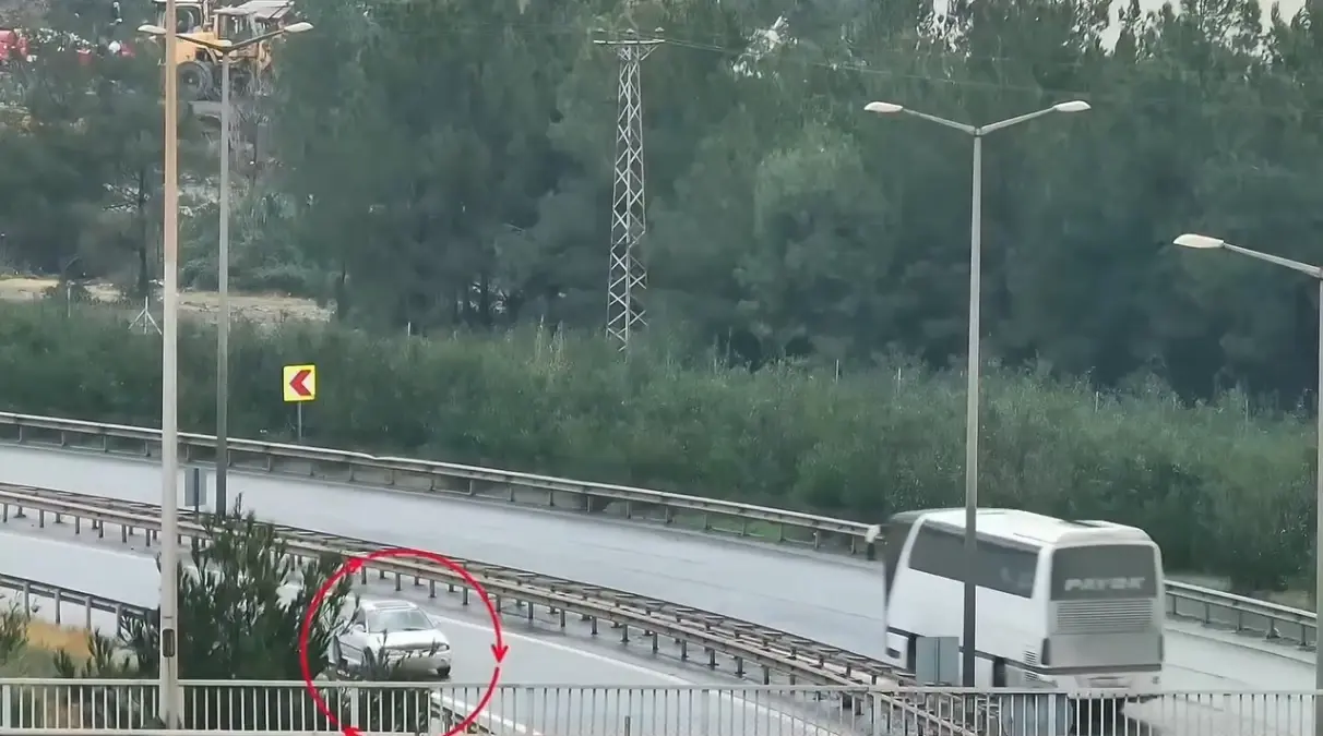 Hatay’da Dronla Kaçak Sürücünün Yakalanması