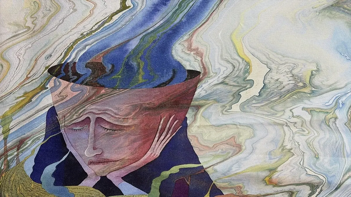 Paris'te Art Capital Fuarı'nda Ebru Sanatı Büyüsü