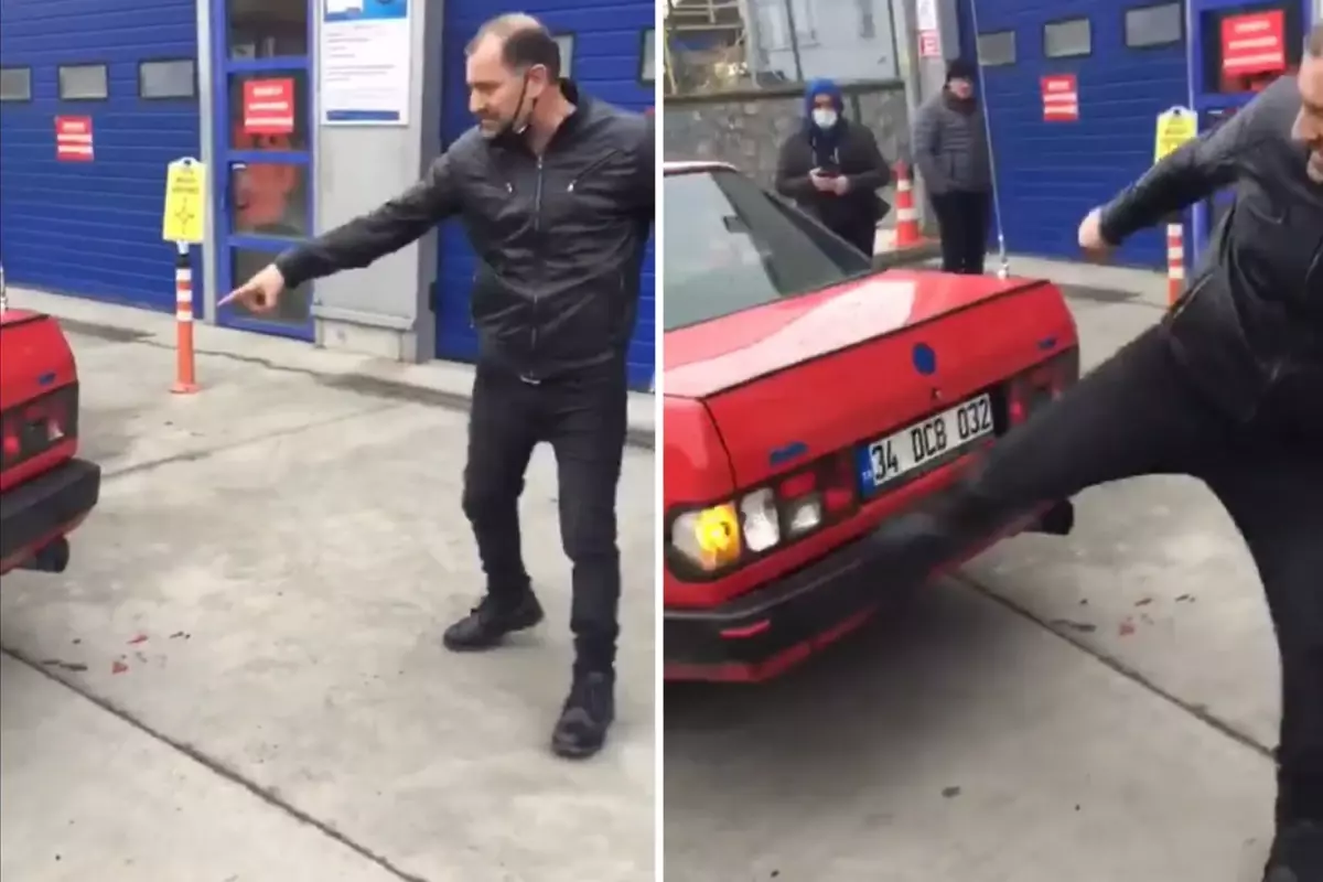 TÜVTÜRK Muayene İstasyonunda Araç Sahibi Öfkesine Durdurma