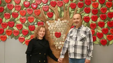 Yeni kalbiyle mutlu çift