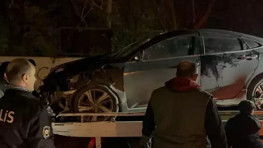 Kaza anındaki araç ve ATM görüntüsü