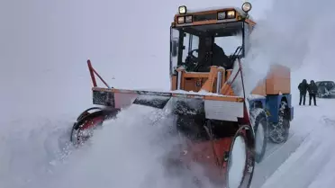 Kars'ta 4 metre kar görüntüsü
