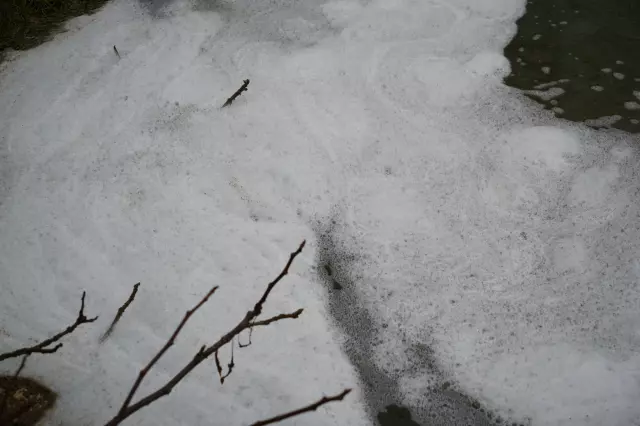 Deniz seviyesinden yükselen köpükler