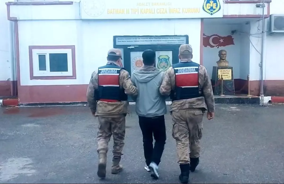Batman’da 20 Yıllık Hapis Cezalı Firari Zanlı Y.A. Yakalandı
