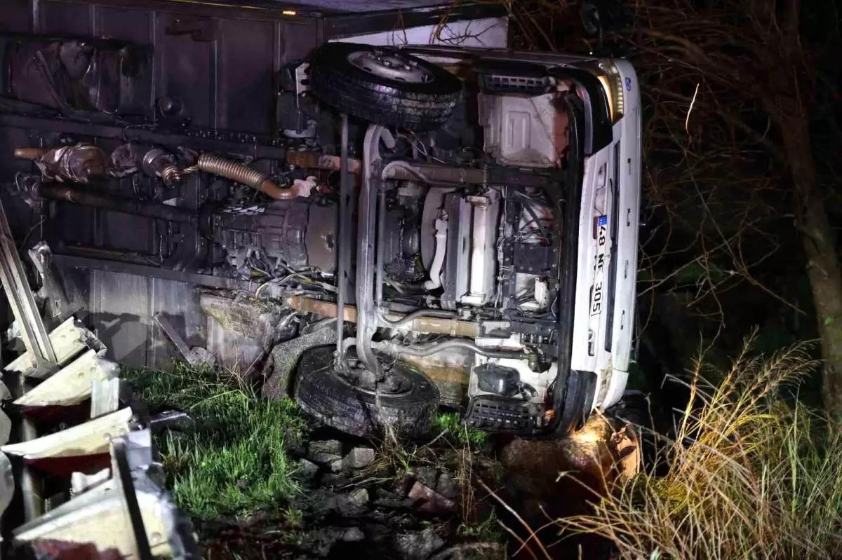 Aydın-Muğla Karayolunda Kamyon Kazası: Sürücü Hafif Yaralı