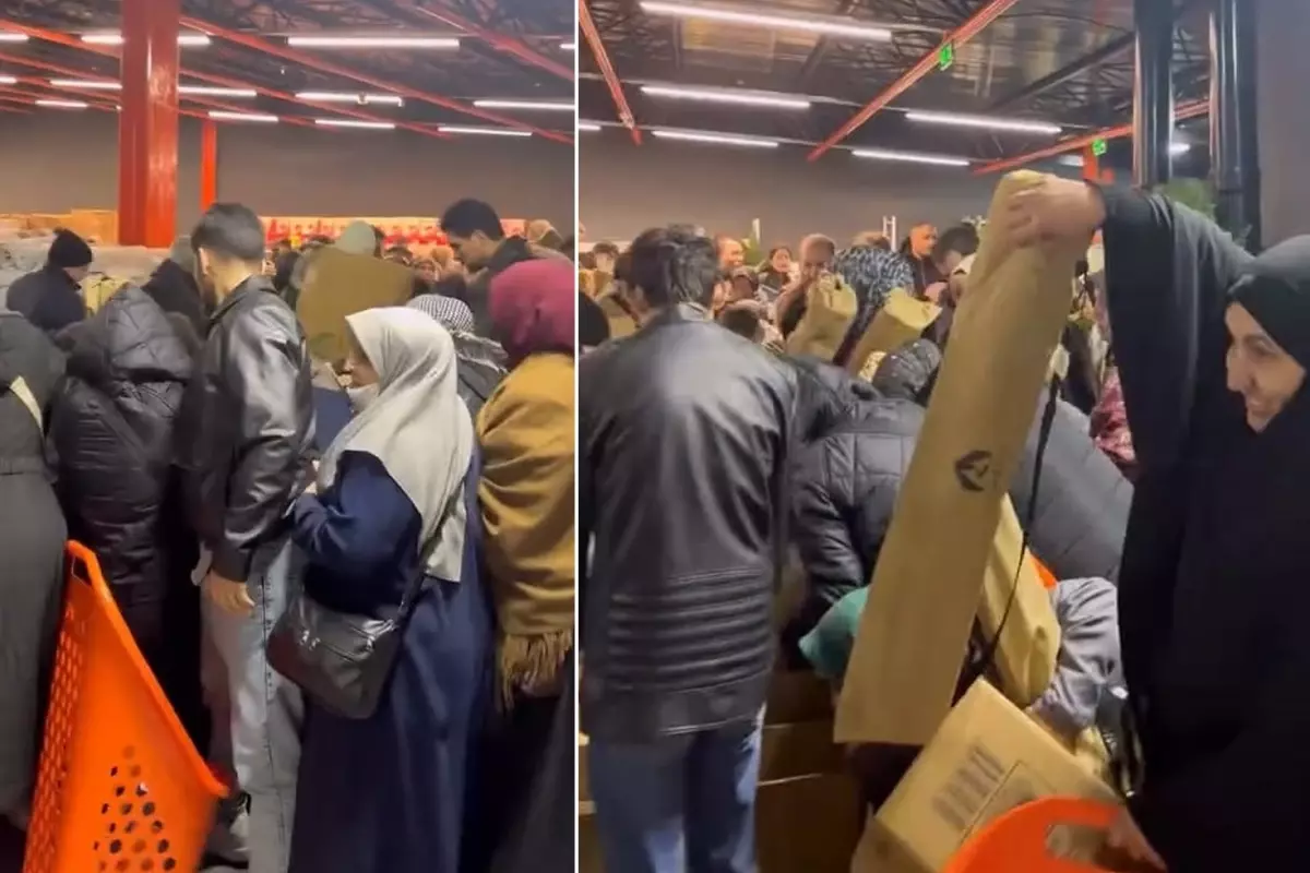 Bursa’da Yeni Mağaza Açılışında 100 TL’lik Ürünler Kalabalığı Çekti