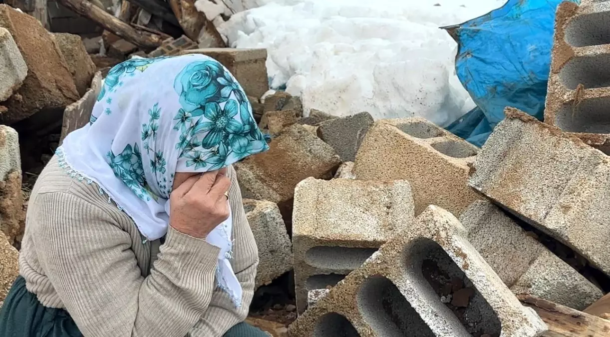 Yüksekova’da 60 Yaşındaki Zine Yaşar’ın Çöken Ahırı ve Yardım Çağrısı