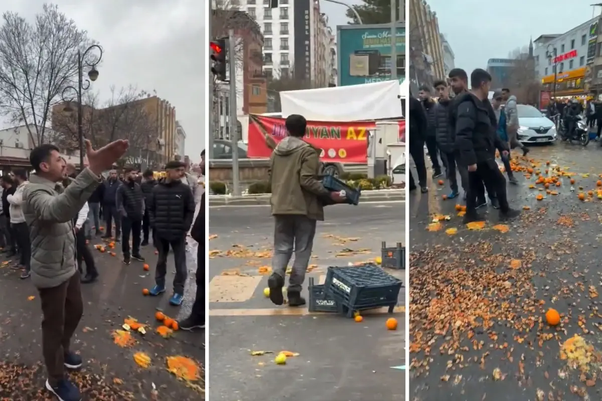 Diyarbakır'da Seyyar Satıcılar Ceza Kararına Karşı Sokaklarda Protesto Yaptı
