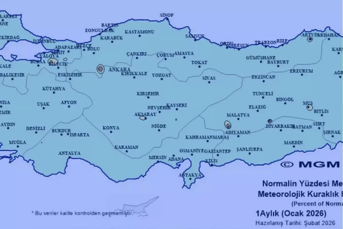 Türkiye'nin Kuraklık Haritası Son Yağışlarla Yeşilleniyor