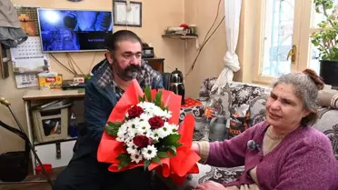 Aksaray Belediyesi ekipleri engelli çifte hediye verir