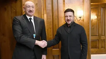 Aliyev ve Zelenskiy görüşmesi
