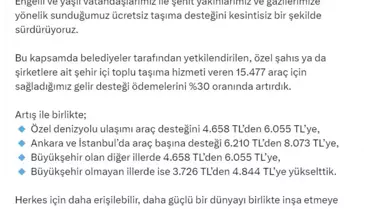 Ücretsiz taşıma araçları