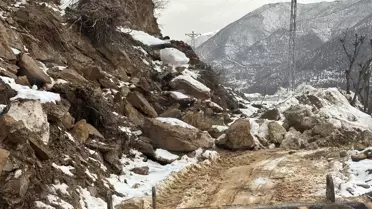 Heyelan sonrası Hizan’da kapalı köy yollarının durumu