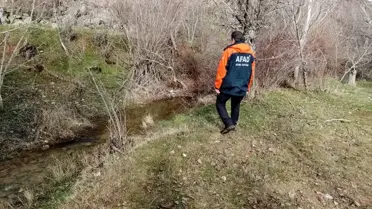 Arama ekibi dronla bölgeyi tarıyor