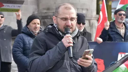 Erzurum'da Sağlık Çalışanları Gazze İçin 118. Sessiz Yürüyüşünü Gerçekleştirdi