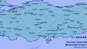 Güncellenmiş kuraklık haritası