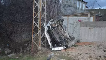 Samsun'un Havza İlçesinde Devrilen Araçta İki Kişi Yaralandı