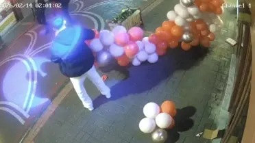Balon tahribatı sonrası fotoğraf