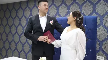 Nikah töreninden bir kare