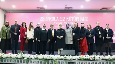 Emine Erdoğan, TOGEMDER'in “22 Okula 22 Kütüphane” Projesinin Açılışında Kültür ve Eğitim Vurgusu Yaptı