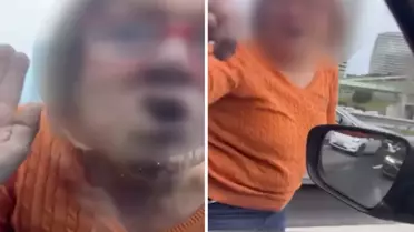 Araç camına vurulan yumruk