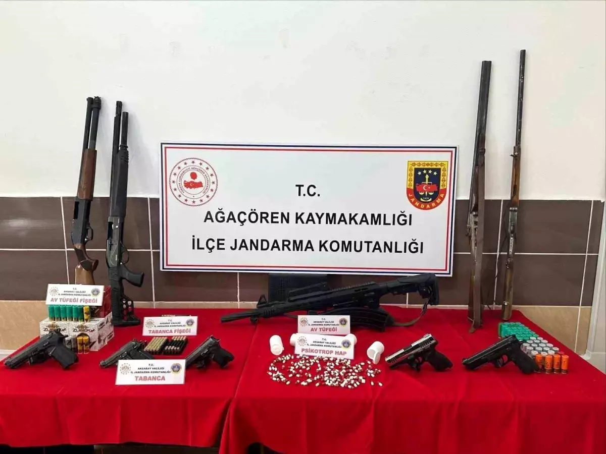 Aksaray’da Jandarma’dan Uyuşturucu ve Silah Operasyonu: 7 Şüpheli Gözaltında