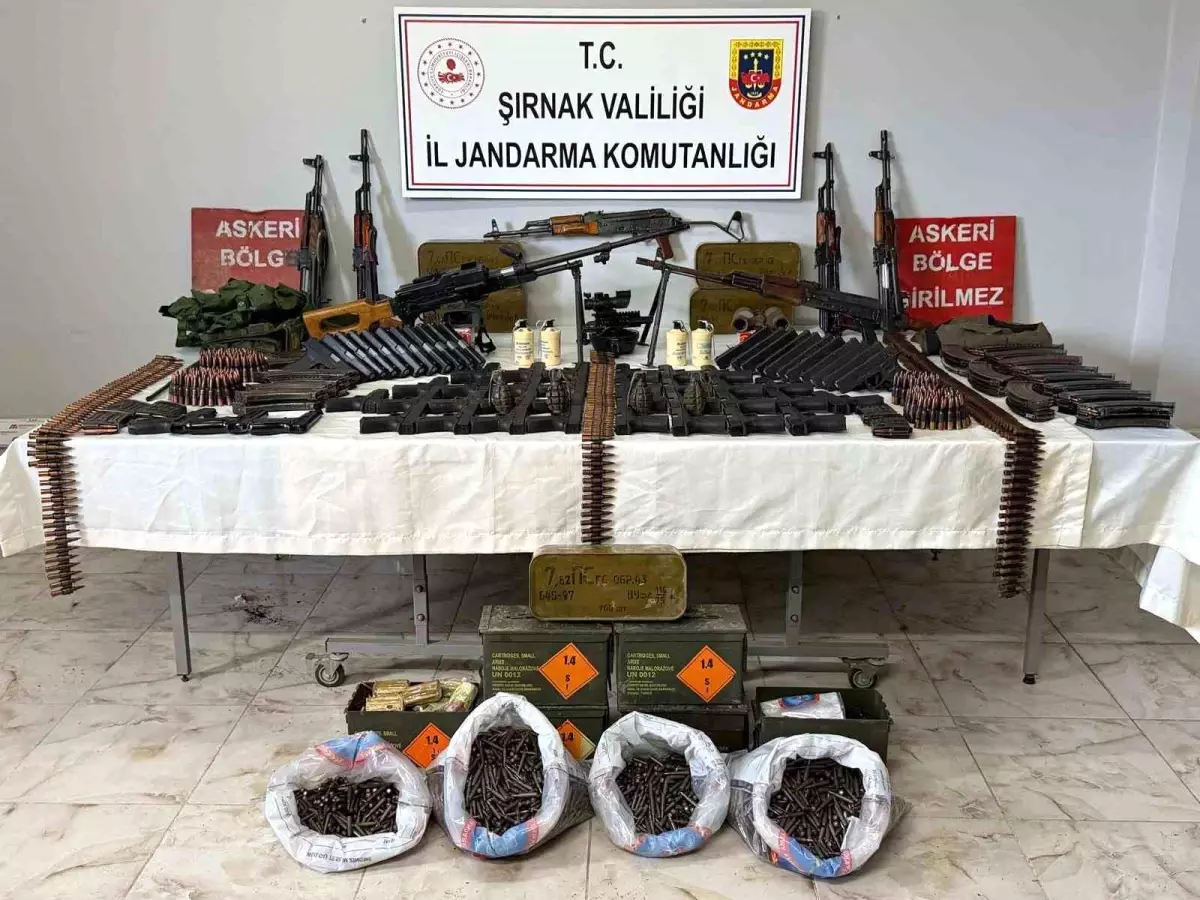 Silopi'de Güvenlik Birimleri Cephanelik Operasyonu Gerçekleştirdi: 6 Şüpheli Tutuklandı