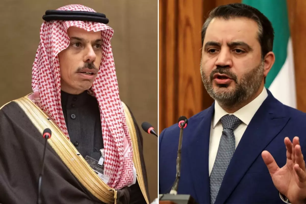 Suudi Arabistan ve Suriye dışişleri bakanları bir arada
