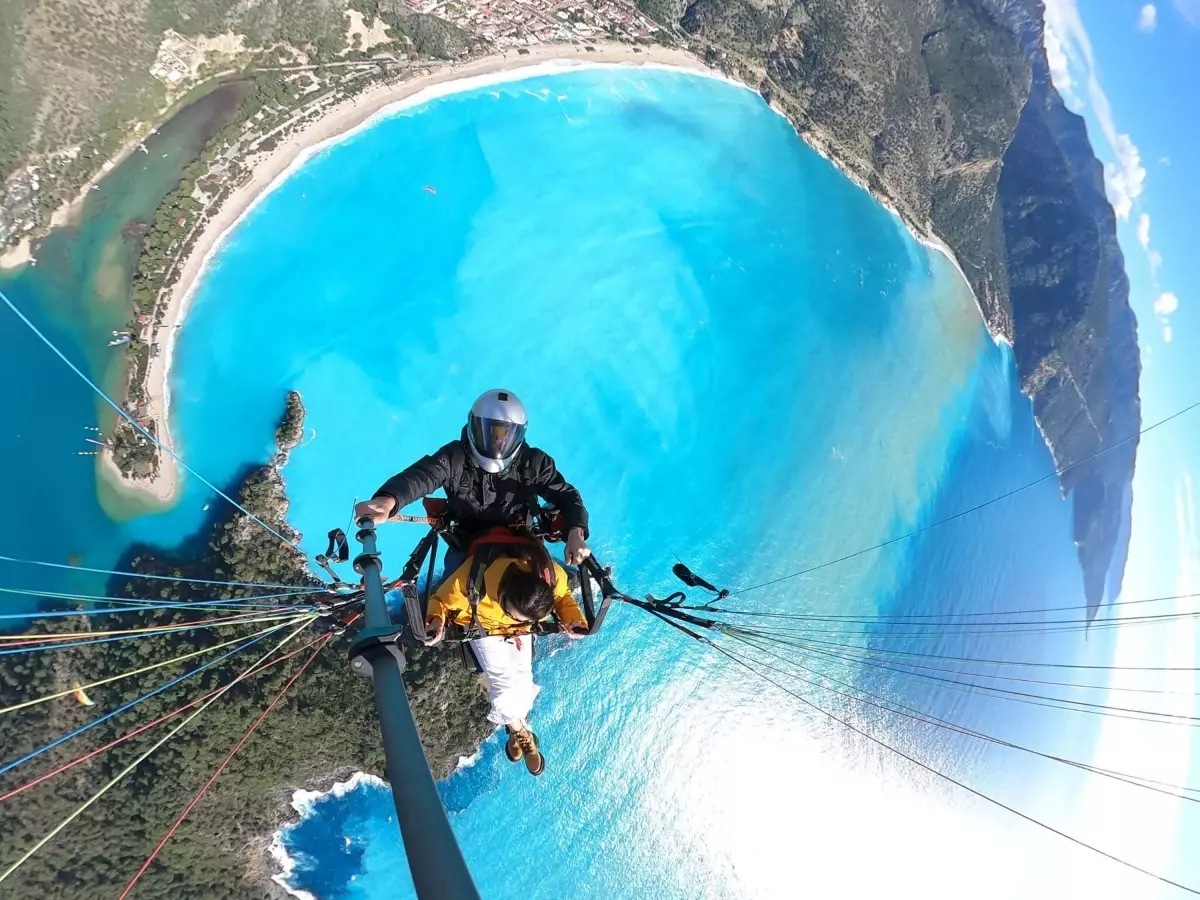 Yağmur sonrası turkuaz renkli Ölüdeniz