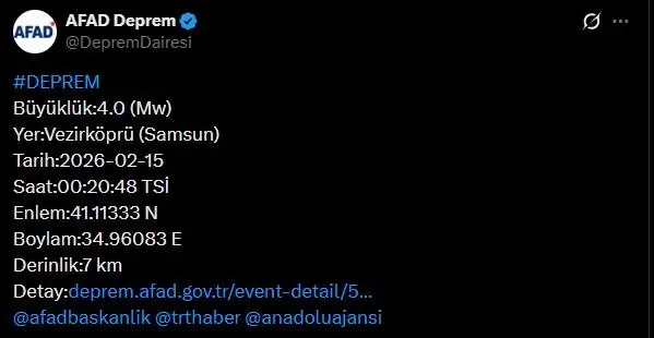 Deprem anından fotoğraf