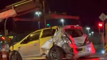 Kaza sonrası araç görüntüsü