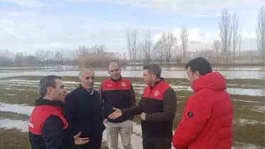 Sel sonrası su altında kalan tarım arazileri