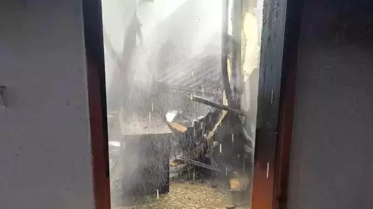 Yangın sırasında itfaiye ekipleri