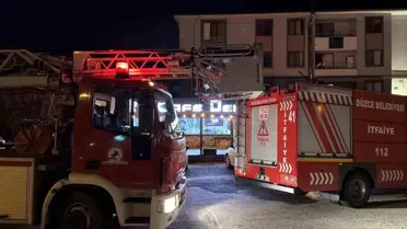 Düzce’de Kafede Unutulan Yağ Yangını İtfaiyeyi Seçti