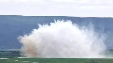 Patlama sonrası su hattı görüntüsü