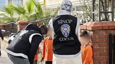 Sinop'ta Okul Çevrelerinde Güvenlik Kontrolleri Artıyor