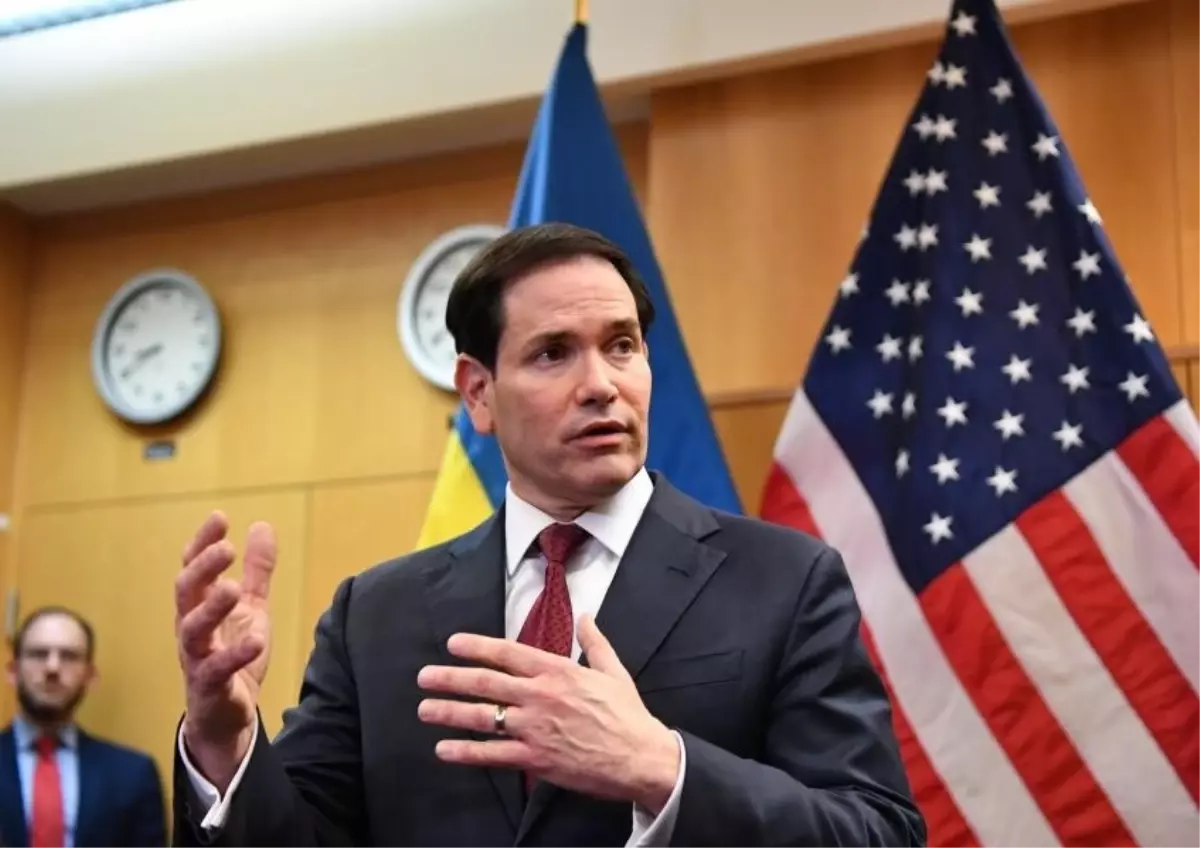 ABD Dışişleri Bakanı Rubio, Suriye hakkında açıklama yapıyor