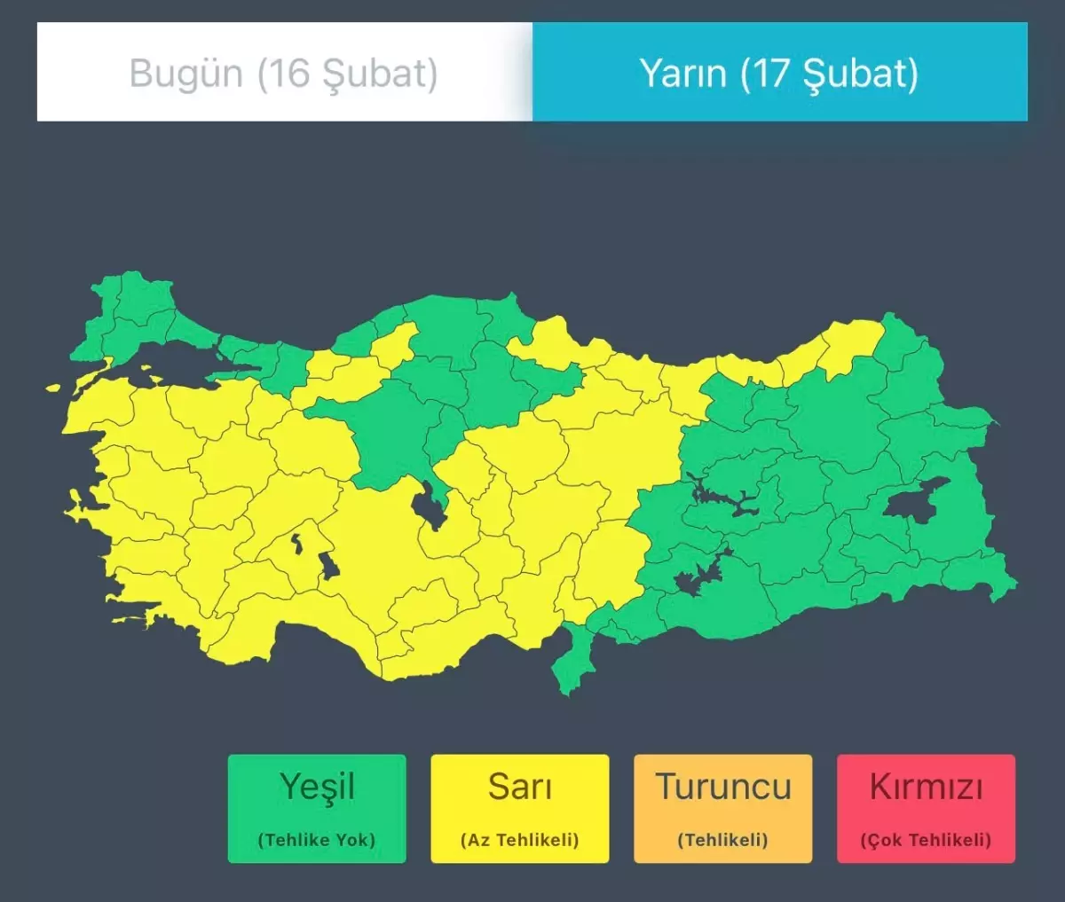 Şiddetli fırtına ve yağış uyarısı görseli