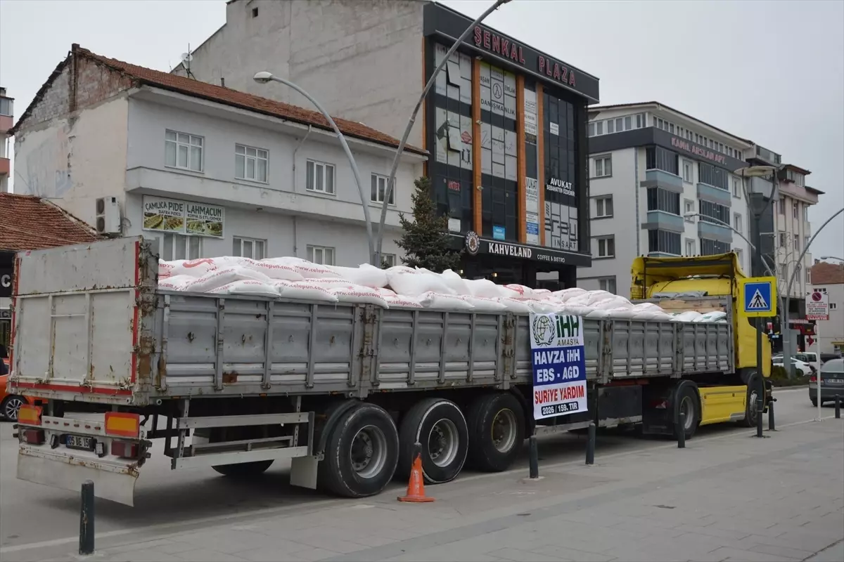 Samsun'dan Suriye'ye 520 Çuval Un Gönderildi