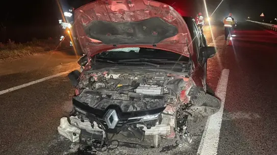 Çorlu’da Alkollü Sürücü Kontrolünü Kaybedip Meyve Tezgahına Çarptı