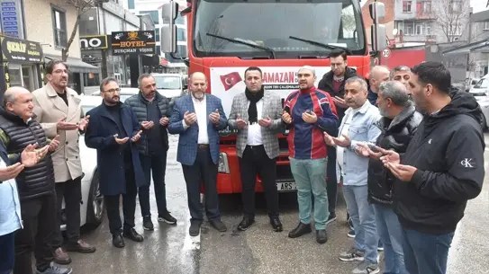 Bursa'dan Gazze'ye Çocuk Kıyafetleri ve Temel İhtiyaçlar İçeren Yardım Tırı